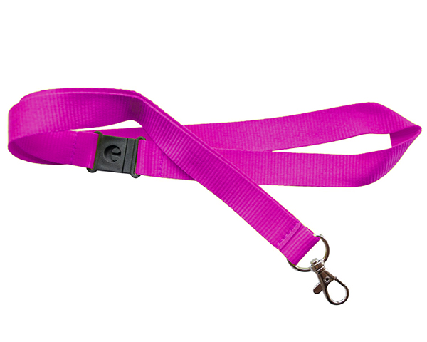 Plain Lanyard — PMS 2395C Pink