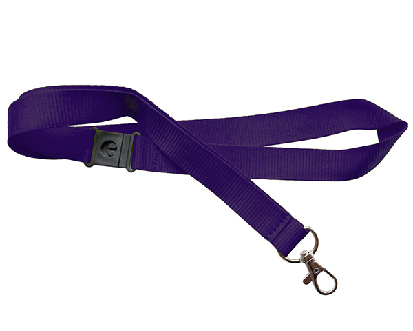 Plain Lanyard — PMS 2695C Deep Purple
