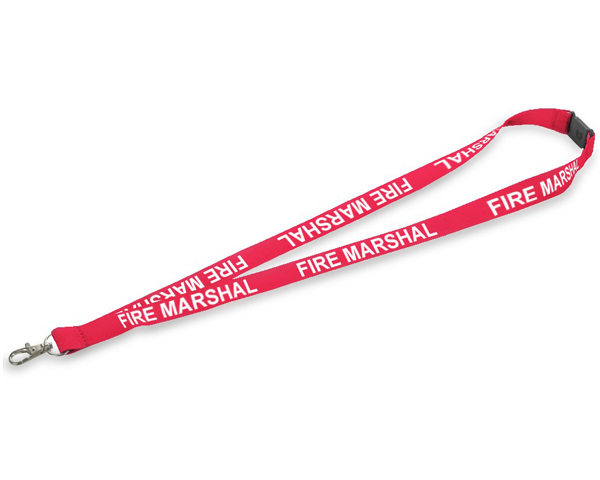 Fire Marshal Printed Lanyards